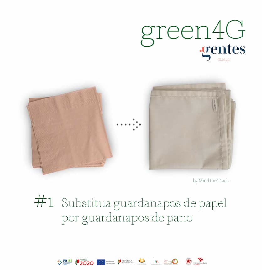 Read more about the article #1 Substitua guardanapos de papel por guardanapos de pano.
