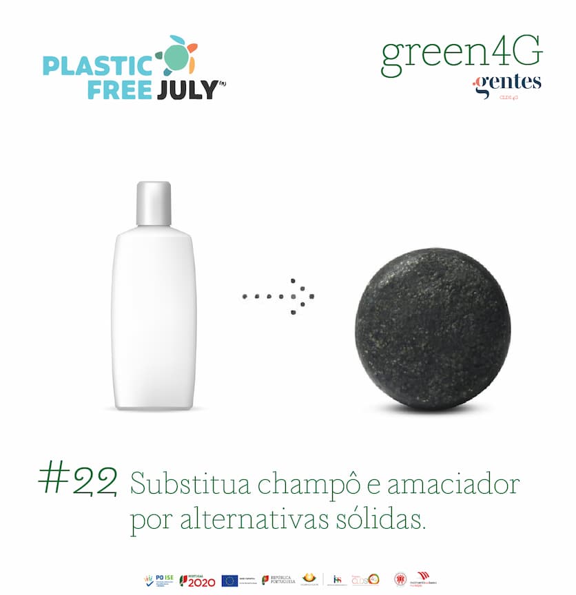 Read more about the article #22 Substitua champô e amaciador por alternativas sólidas.