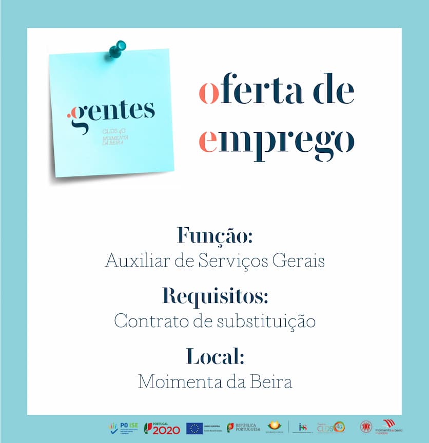 Read more about the article Oferta de emprego: Auxiliar de Serviços Gerais